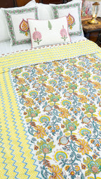 Bahaar Bagh Reversible Single Bed Mulmul Dohar