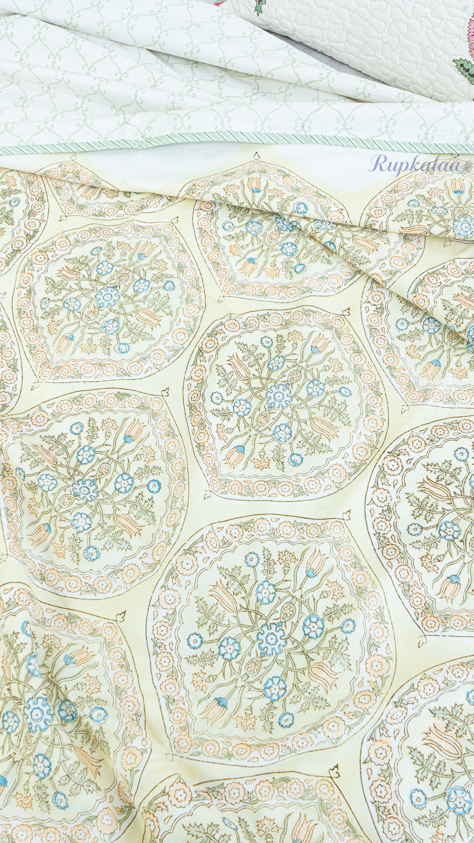 Pushp Rekha Reversible Single Bed Mulmul Dohar