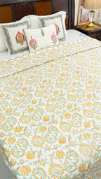 Bahaar Bagh Reversible Double Bed Mulmul Dohar