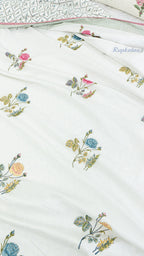 Roses at Dusk Reversible Double Bed Mulmul Dohar