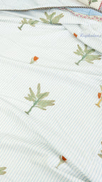 Pine Lines Reversible Double Bed Mulmul Dohar