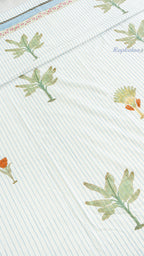 Pine Lines Reversible Double Bed Mulmul Dohar