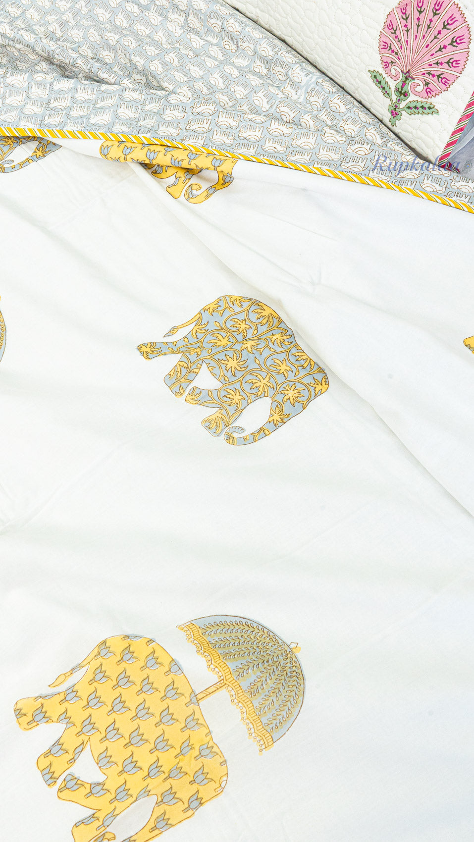 Gaj Kunj Reversible Double Bed Mulmul Dohar