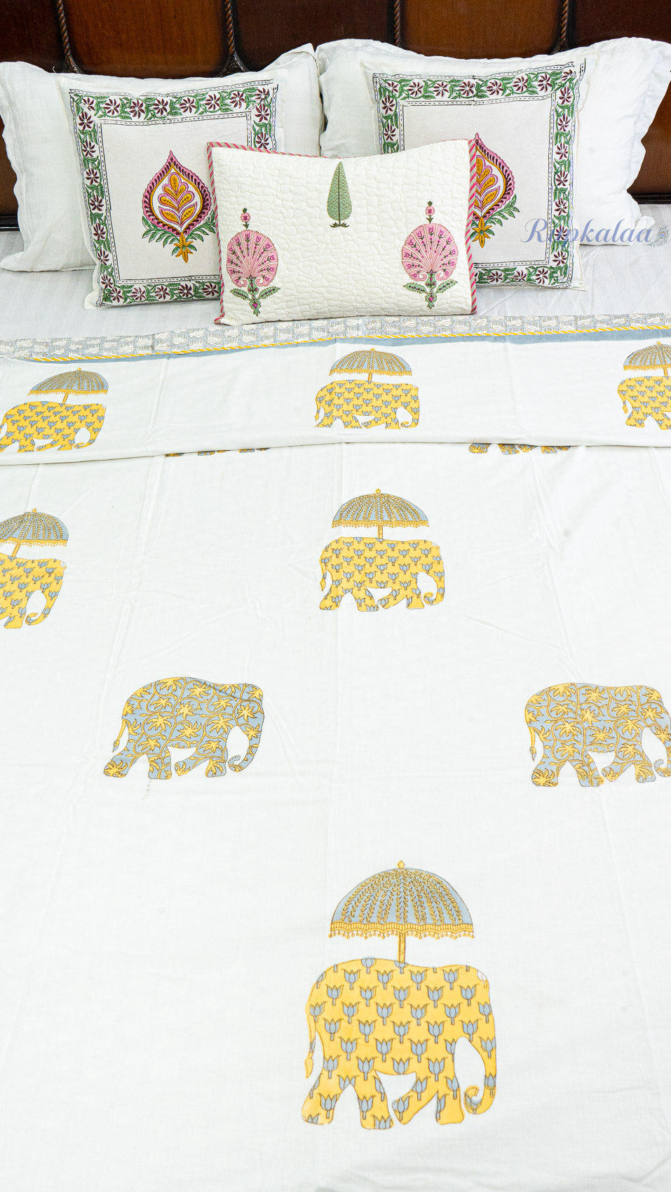 Gaj Kunj Reversible Double Bed Mulmul Dohar