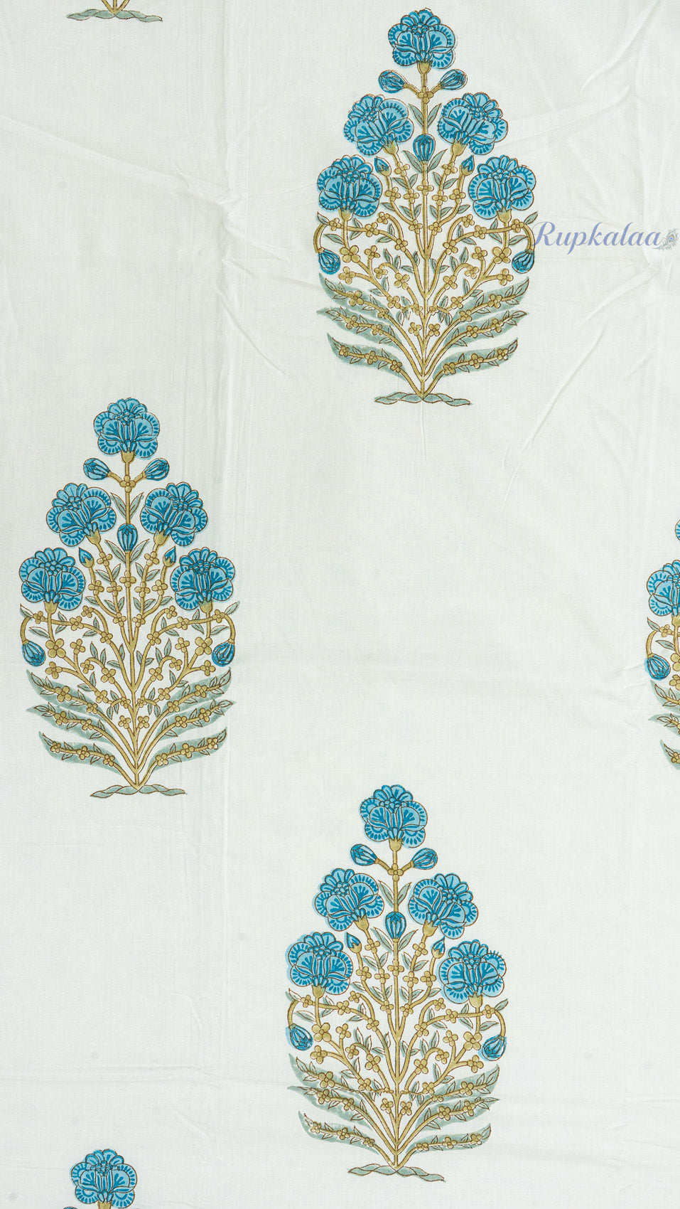 Indigo Whisper Double Bed Mulmul Dohar