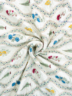 Karigar Bloom Reversible Mulmul Double Bed Quilt