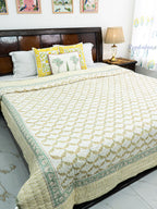 Pushp Jaal Reversible Mulmul Double Bed Quilt