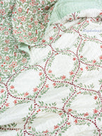 Jaal Rekha Reversible Mulmul Double Bed Quilt