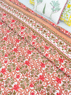 Sindoor Reversible Mulmul Double Bed Quilt