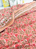 Sindoor Reversible Mulmul Double Bed Quilt