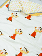 Chhota Bheem Reversible Hand Block Mulmul Dohar