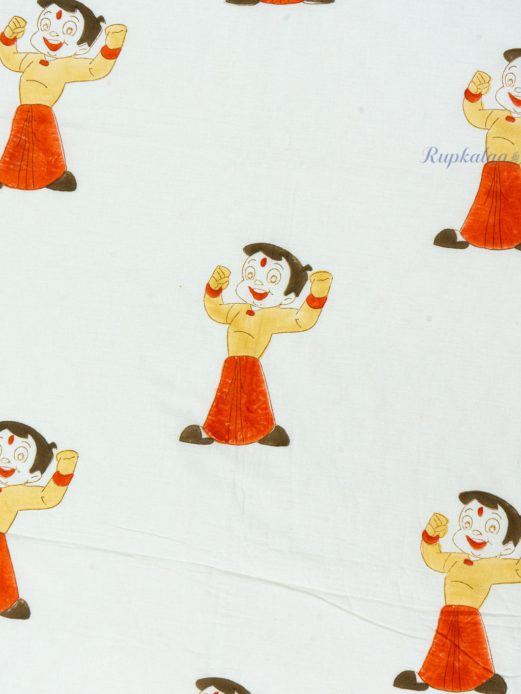 Chhota Bheem Reversible Hand Block Mulmul Dohar