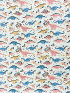 Dino Park Hand Block Reversible Mulmul Baby Quilt