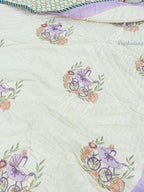 Little Stroll Hand Block Reversible Mulmul Baby Quilt
