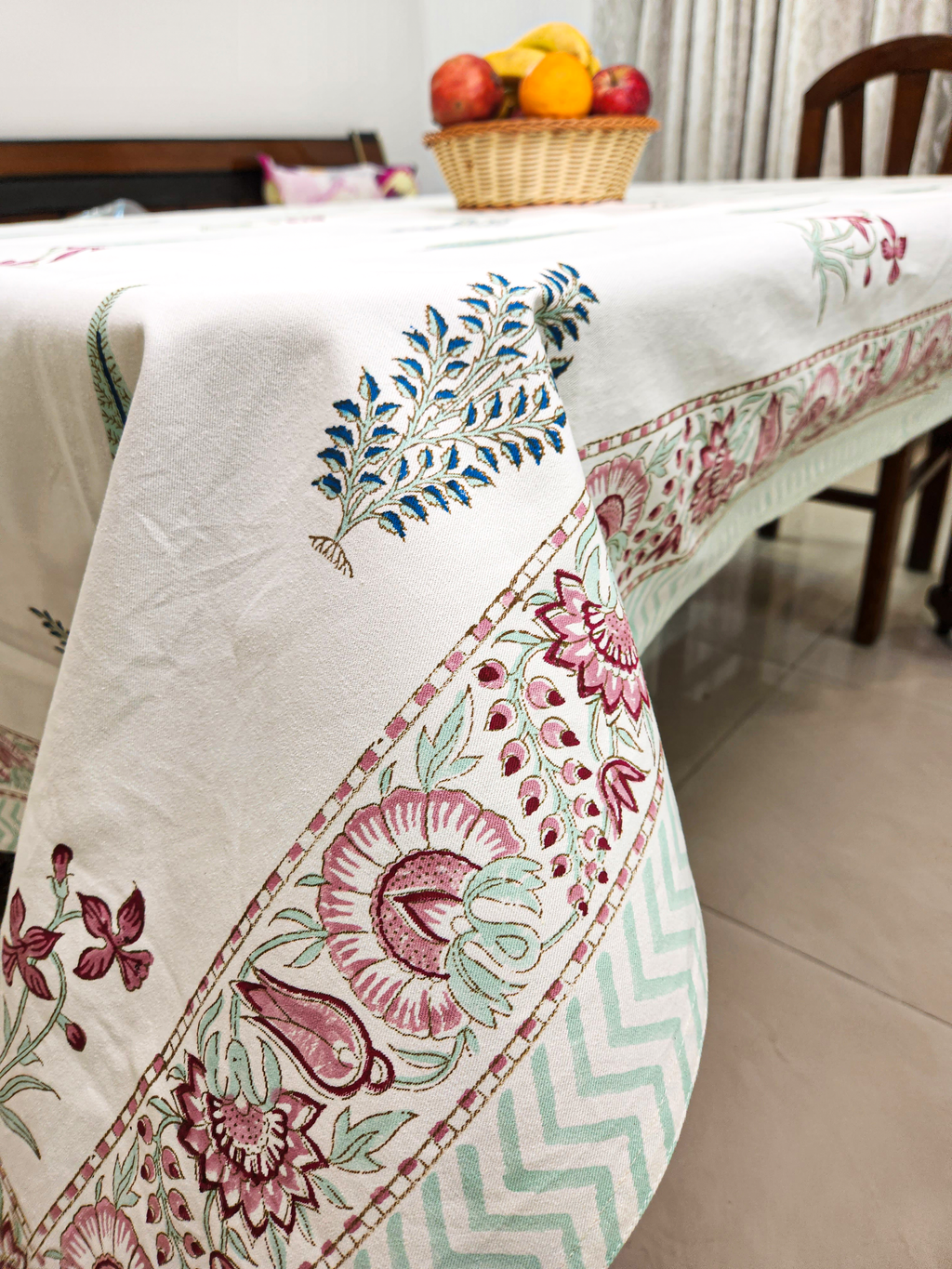 Handblock Printed Table Cover