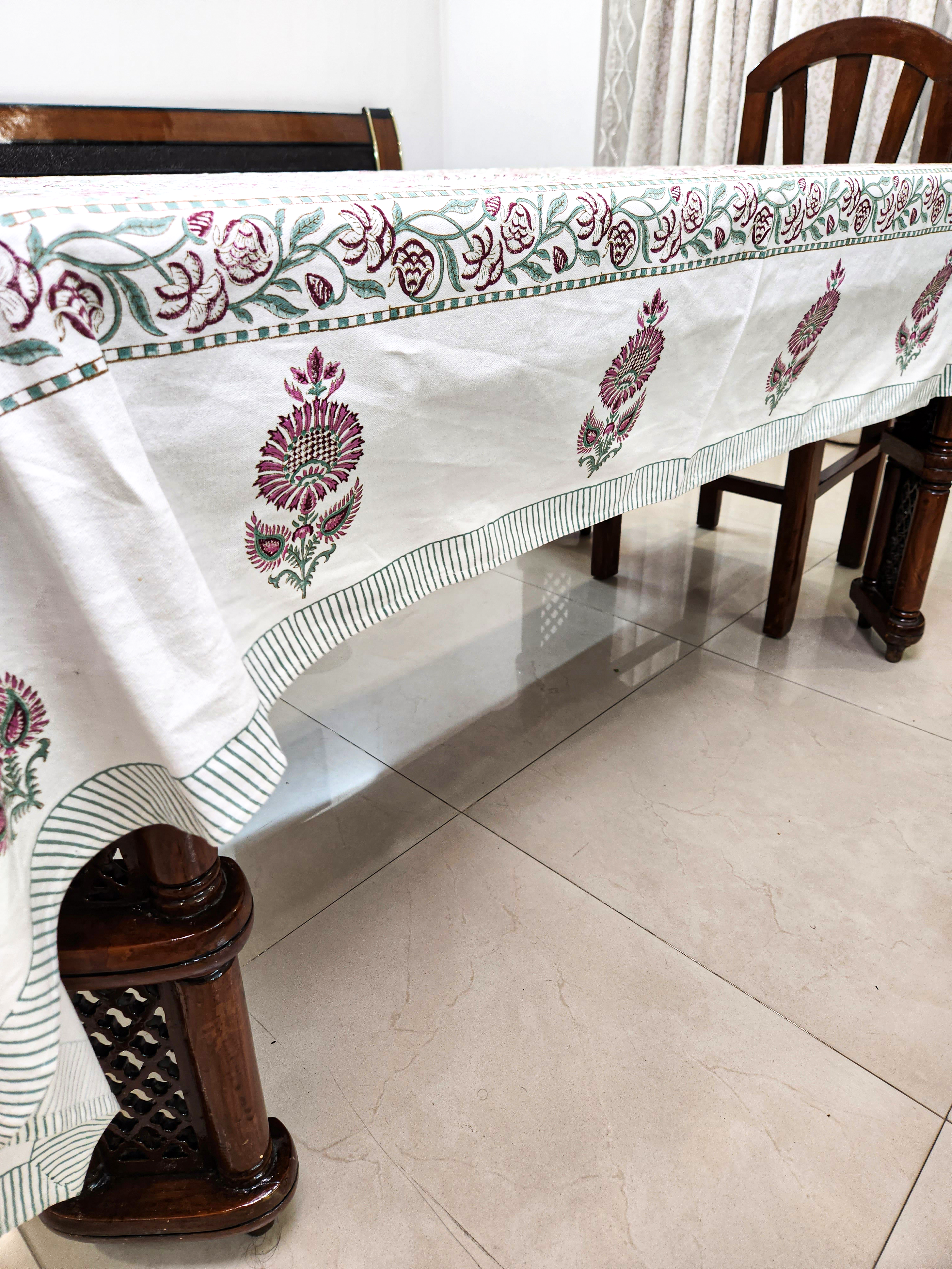 Handblock Printed Table Cover 6 SEATER