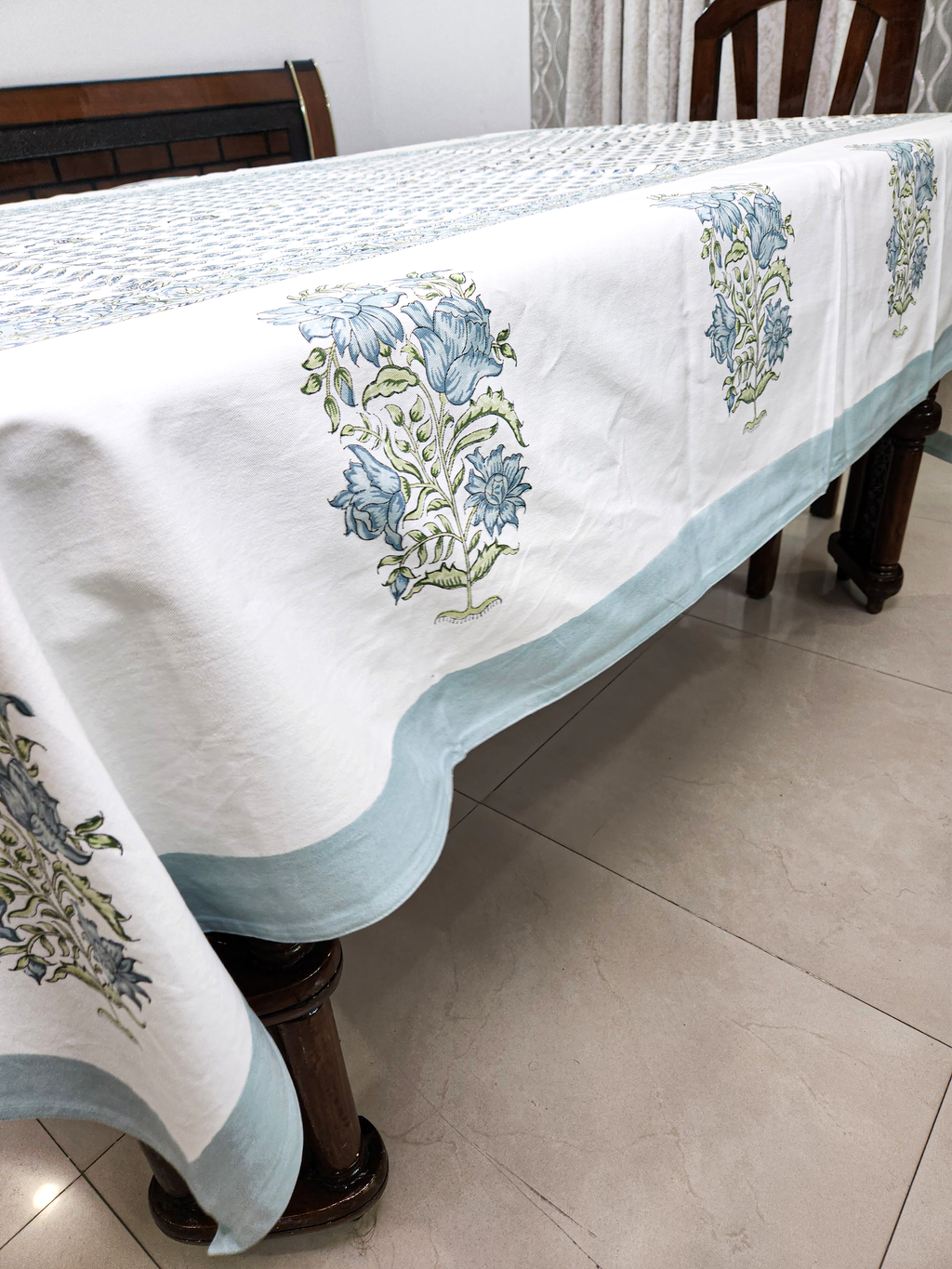 Handblock Printed Table Cover 6 SEATER