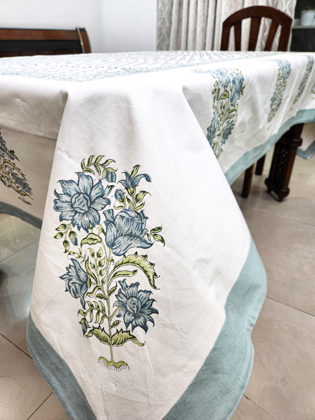 Handblock Printed Table Cover 6 SEATER