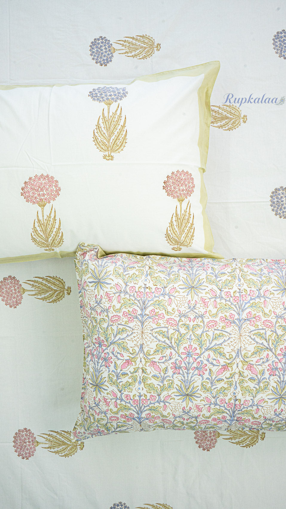 Patra Karigari Quilt and Bedsheet Set