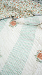 Agni Kusum Reversible Mulmul Double Bed Quilt
