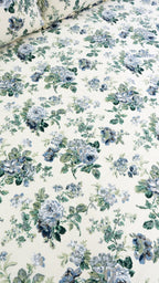 Neel Gulaab Thick Cotton Bedsheet with Two Pillow Covers