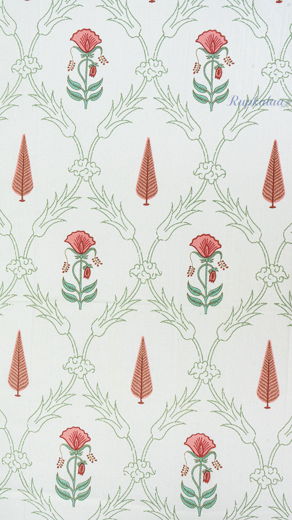 Phool Bagh Thick Cotton Bedsheet with Two Pillow Covers