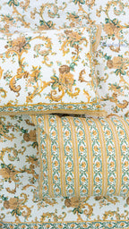 Resham Gul Cotton Bedsheet with Two Reversible Pillow Covers