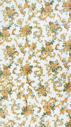 Resham Gul Cotton Bedsheet with Two Reversible Pillow Covers
