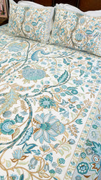 Padma Chhaya Cotton Bedsheet with Two Pillow Covers