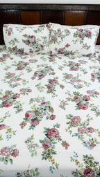 Kamal Vatika Cotton Bedsheet with Two Pillow Covers