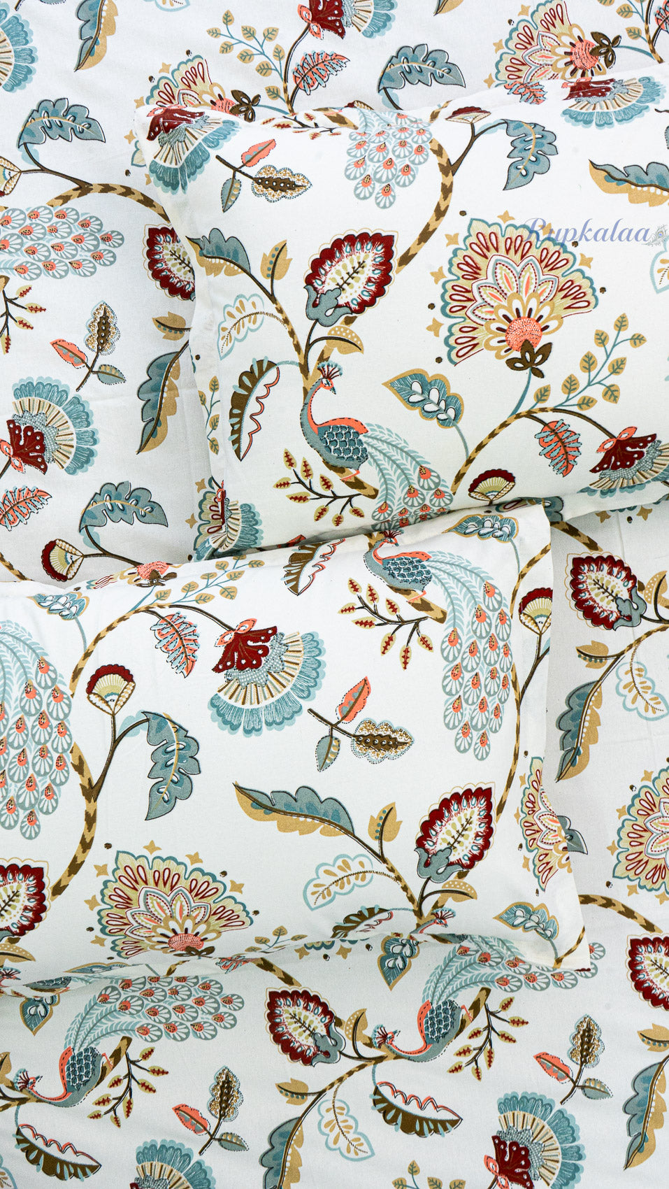 Kusum Angan Cotton Bedsheet with Two Pillow Covers