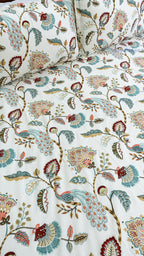 Kusum Angan Cotton Bedsheet with Two Pillow Covers
