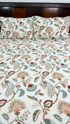 Kusum Angan Cotton Bedsheet with Two Pillow Covers