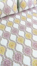 Karigari Cotton Bedsheet with Two Reversible Pillow Covers