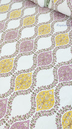 Karigari Cotton Bedsheet with Two Reversible Pillow Covers