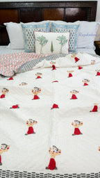 Chhota Bheem Handblock Reversible Mulmul Quilt