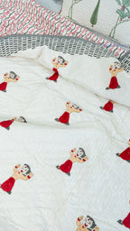 Chhota Bheem Handblock Reversible Mulmul Quilt